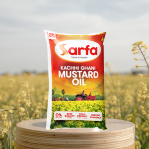 Sarfa Kachchi Ghani Mustard Oil 1L Pouch