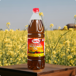 Sarfa Kachchi Ghani Mustard Oil 1L Bottle