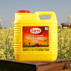 Sarfa Kachchi Ghani Mustard Oil 15kg Jar